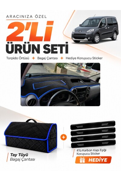 e-biz Peugeot Partner Covered (2010-2014) Compatible Glove Box Cover + Thai F...