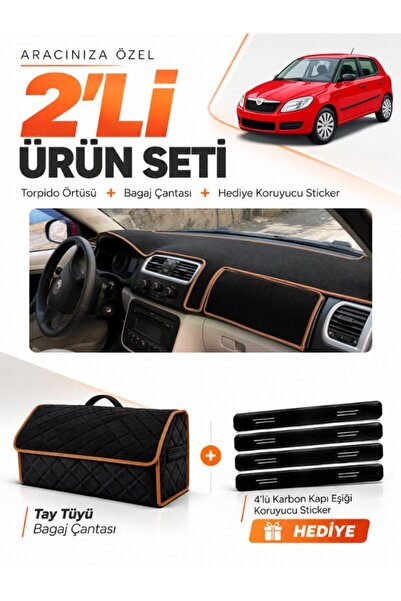 e-biz Skoda Fabia (2007-2014) Compatible Dashboard Cover + Tay Feather Trunk ...