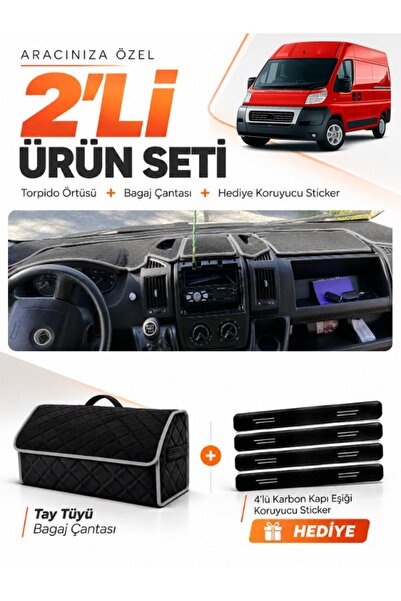 e-biz Fiat Ducato (2006-2014) X250 Compatible Dashboard Cover + Tay Feather L...