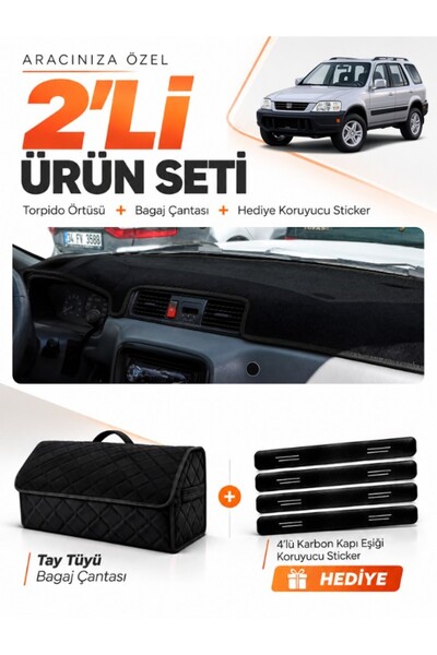 e-biz Honda Cr-V (1996-2001) Compatible Dashboard Cover + Tay Feather Trunk B...