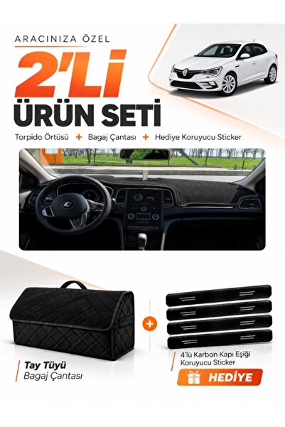 e-biz Renault Megane 4 (2016-2024) Compatible Glove Box Cover + Tay Feather T...