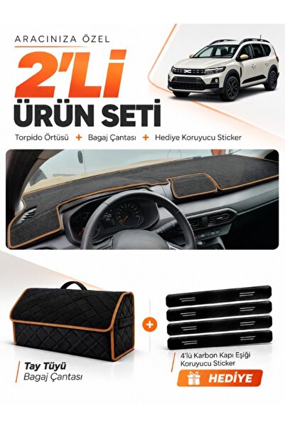 e-biz Daci̇a Jogger Screenless (2022-2026) Compatible Dashboard Cover + Tay T...