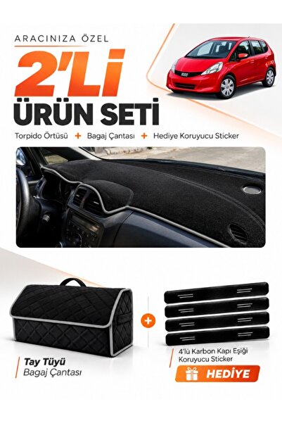 e-biz Honda Jazz (2009-2013) Compatible Dashboard Cover + Thai Feather Trunk ...