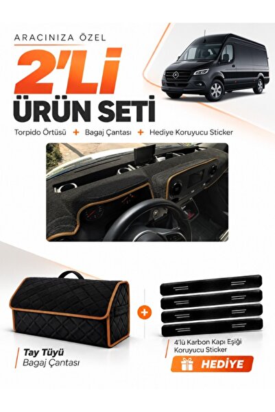 e-biz Mercedes Spri̇nter W907-W910 (2018-2026) Compatible Dashboard Cover + T...