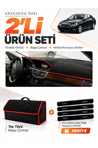 e-biz Mercedes W212 (2010-2013) Compatible Dashboard Cover + Tay Tüy Trunk Ba...