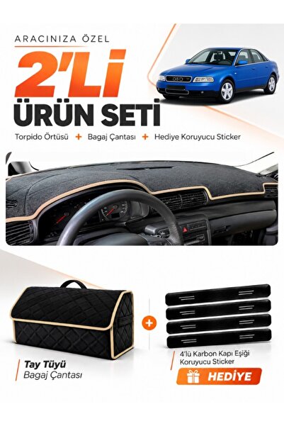 e-biz Audi A4 (1994-2001) Compatible Glove Box Cover + Thai Feather Trunk Bag...