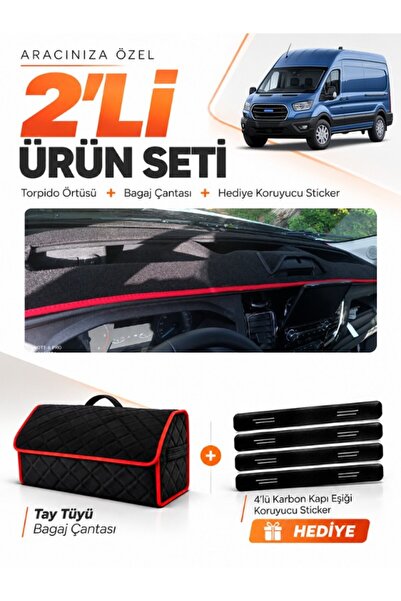 e-biz Ford Transit Type 2 (2020-2025) Compatible Glove Box Cover + Tay Feathe...