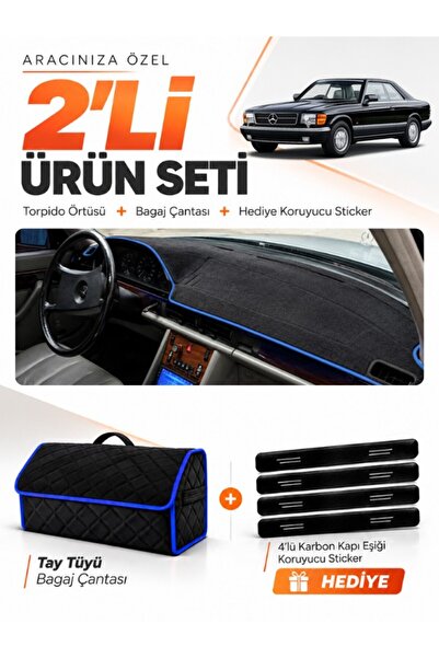 e-biz Mercedes W126-C126 (1979-1991) Compatible Glove Box Cover + Tay Feather...