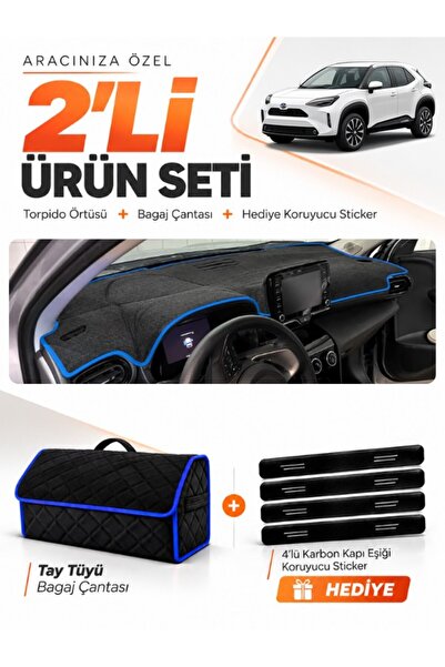 e-biz Toyota Yaris Cross (2022-2025) Compatible Dashboard Cover + Tay Tüyü Lu...