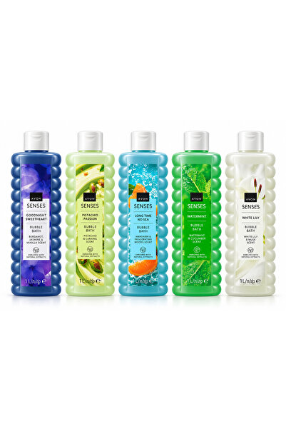 AVON Σετ αφρόλουτρα 5x 1L το καθένα: GoodNight Sweetheart, Pistachio Passion,...