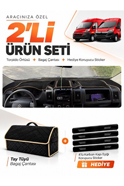 e-biz Citroen Jumper (2006-2024) Compatible Dashboard Cover + Tay Feather Tru...