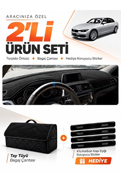 e-biz غطاء توربيدو متوافق مع سيارة BMW F30 (2010-2018) + حقيبة أمتعة من الريش...