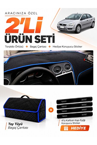 e-biz Ford Focus 2 (2005-2008) Compatible Dashboard Cover + Tay Feather Trunk...