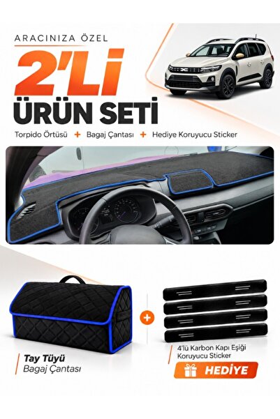 e-biz Daci̇a Jogger Screenless (2022-2026) Compatible Dashboard Cover + Tay T...