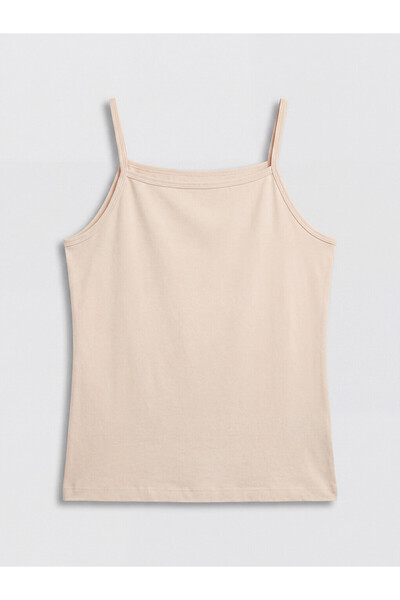 LC Waikiki Rmz Gi̇yi̇m Farkiyla Girls' Tank Top with Drawstring Straps