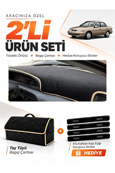 e-biz Kia Sephia (1995-1998) Compatible Dashboard Cover + Tay Feather Trunk B...