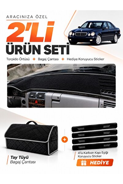e-biz Mercedes W210 E200 (1995-2002) Compatible Glove Box Cover + Tay Tüy Lug...