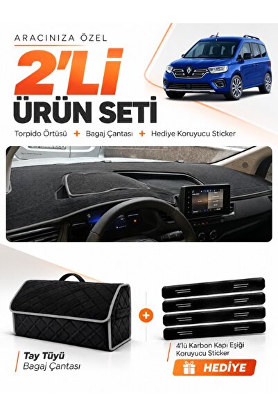 e-biz Renault Kangoo (2023-2026) Compatible Dashboard Cover + Tay Feather Tru...