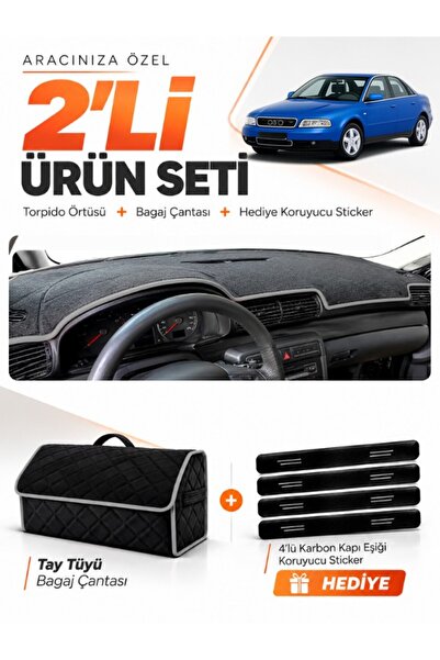 e-biz Audi A4 (1994-2001) Compatible Glove Box Cover + Thai Feather Trunk Bag...