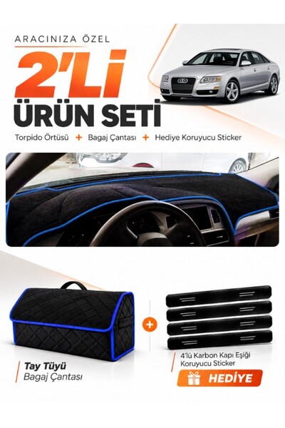 e-biz Audi A6 (2005-2011) Compatible Dashboard Cover + Thai Feather Trunk Bag...