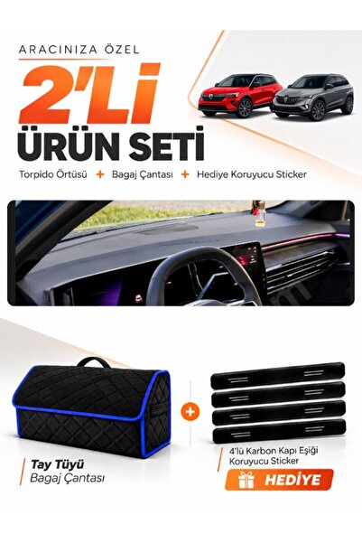 e-biz Renault Austral (2023-2026) Compatible Glove Box Cover + Thai Feather T...