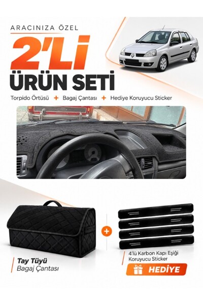 e-biz Renault Clio Symbol Without Airbags (2002-2008) Compatible Glove Box Co...