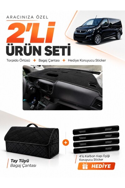 e-biz Peugeot Expert Traveller (2017-2023) Compatible Dashboard Cover + Thai ...