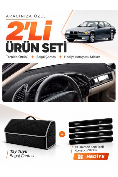 e-biz Bmw E36 (1990-2000) Compatible Dashboard Cover + Thai Feather Trunk Bag...