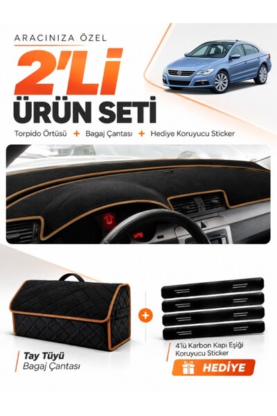 e-biz Volkswagen Passat Cc (2008-2012) Compatible Dashboard Cover + Tay Tüy L...