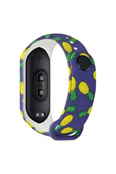 OEM Silicone strap for smart bracelet compatible with Xiaomi Mi Band 5 / 6, B...