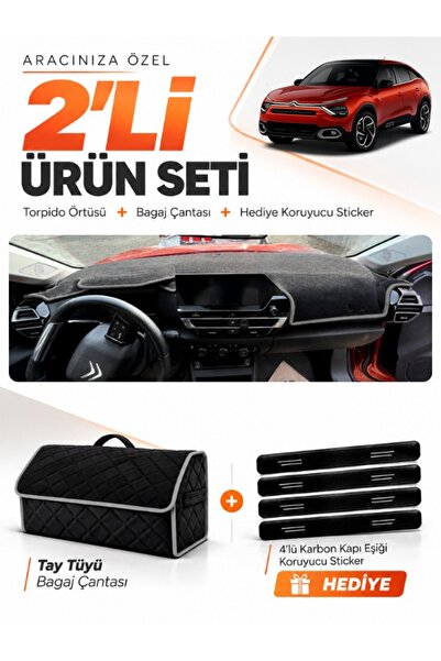 e-biz Citroen C4 Without Display (2020-2026) Compatible Dashboard Cover + Tha...