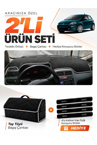 e-biz Fiat Punto Grande (2005-2018) Compatible Dashboard Cover + Tay Feather ...