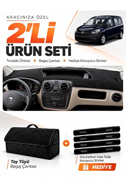e-biz Daci̇a Dokker (2012-2020) Compatible Glove Box Cover + Tay Tüy Luggage ...