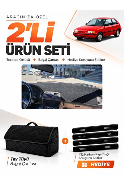 e-biz Mazda 323 Hatchback Bg Kasa (1991-1995) Compatible Dashboard Cover + Ta...