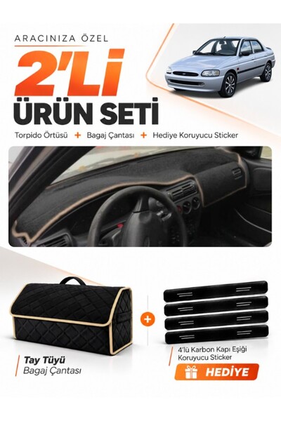 e-biz Ford Escort (1996-2002) Compatible Torpedo Cover + Tay Feather Trunk Ba...