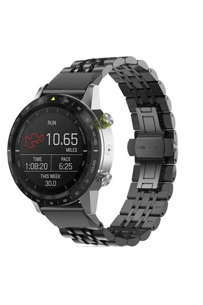 OEM Curea de smartwatch din oțel inoxidabil, cu închizătoare dublă deployantă...