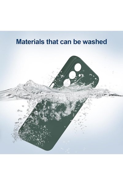 B&Z STORE Husă pentru Samsung Galaxy A17, silicon lichid, Calitate Premium, Interior din microfibră, Protecție îmbunătățită, Anti-șoc, Verde închis