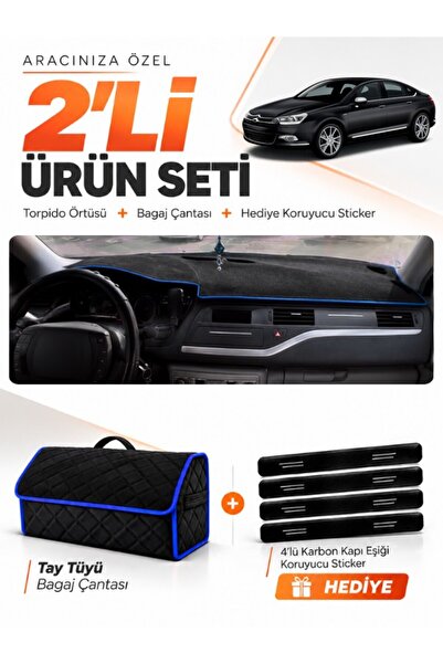 e-biz Citroen C5 (2008-2015) Compatible Dashboard Cover + Tay Feather Trunk B...