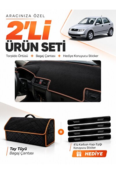 e-biz Skoda Fabia (1999-2006) Compatible Dashboard Cover + Tay Feather Trunk ...