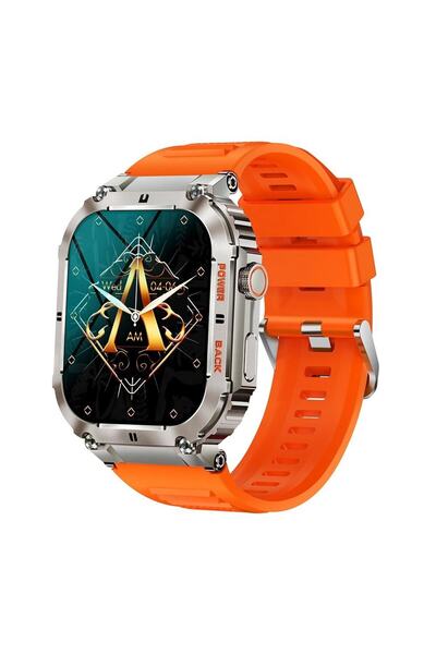 NUBI Smartwatch K57 PRO, Ritm cardiac, Calorii, Bluetooth, Ecran IPS, Cameră,...