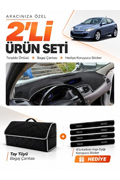 e-biz Renault Megane 3 Small Screen (2008-2015) Compatible Glove Box Cover + ...
