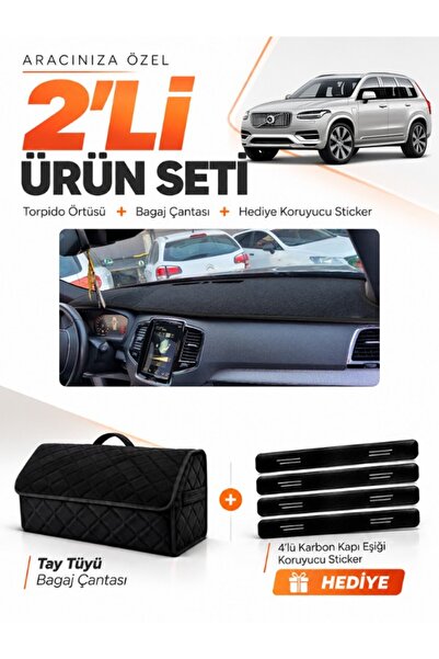 e-biz Volvo Xc-90 (2015-2024) Compatible Dashboard Cover + Tay Feather Trunk ...