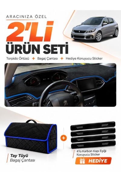 e-biz Dashboard Cover + Thai Feather Trunk Bag + Sticker Set Compatible with ...