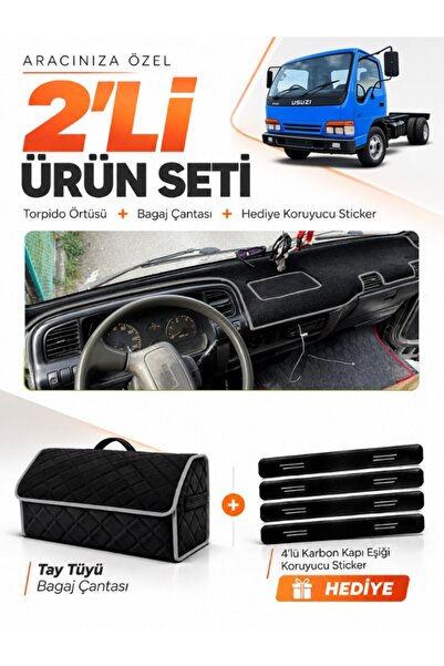 e-biz غطاء توربيدو متوافق مع ISUZU NKR WIDE (1997-2005) + حقيبة أمتعة من الري...