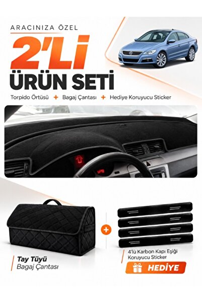 e-biz Volkswagen Passat Cc (2008-2012) Compatible Dashboard Cover + Tay Tüy L...