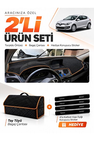e-biz Renault Megane 3 Large Screen (2008-2015) Compatible Glove Box Cover + ...