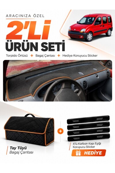 e-biz Renault Kangoo 1 (1997-2003) Compatible Glove Box Cover + Tay Tüy Lugga...