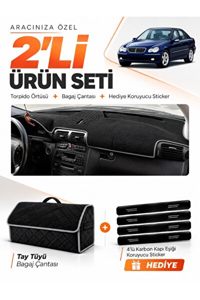 e-biz Mercedes W203 C-Class (2000-2007) Compatible Glove Box Cover + Tay Tüy ...