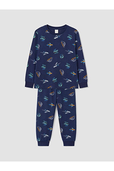 LC Waikiki Quality Parts from Çelebi Store Zero Roba Collar Printed Boy's Paj...