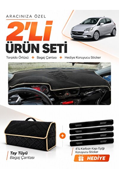 e-biz Opel Corsa E (2013-2019) Compatible Glove Box Cover + Tay Feather Trunk...